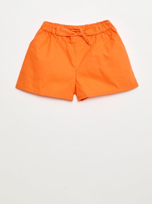 Pantalón corto ligero de algodón - Kiabi