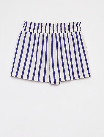 Pantalón corto ligero de punto gofrado