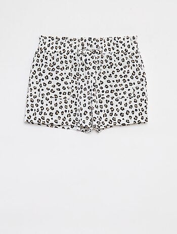 Pantalón corto ligero de punto gofrado