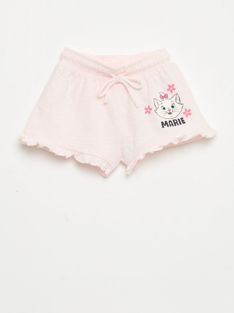 Pantalón corto ligero \'Marie\' \'Disney\' Rosa - Kiabi