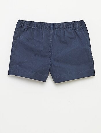 Pantalón corto liso con cintura ajustable