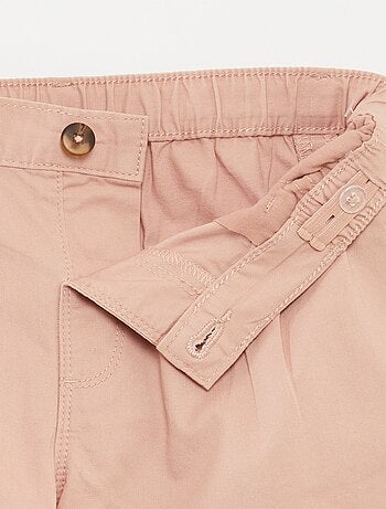 Pantalón corto liso con cintura ajustable
