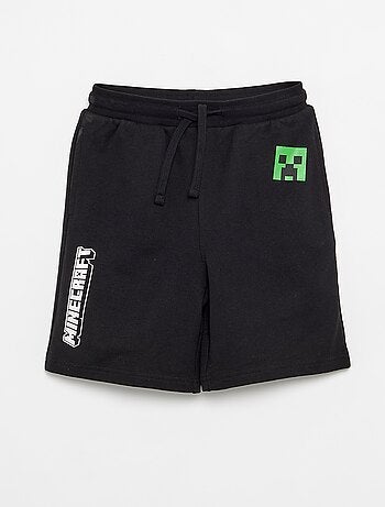 Pantalón corto 'Minecraft' de felpa sin cepillar