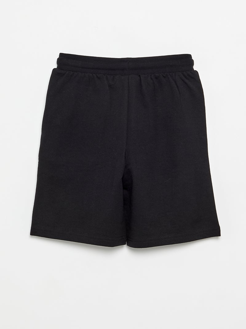 Pantalón corto 'Minecraft' de felpa sin cepillar Negro - Kiabi