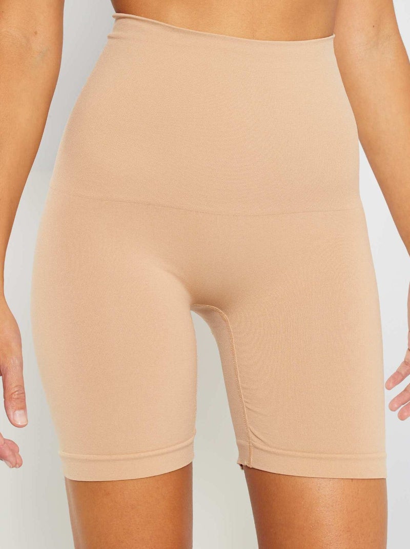 Pantalón corto moldeador 'Bye Bra' beige - Kiabi