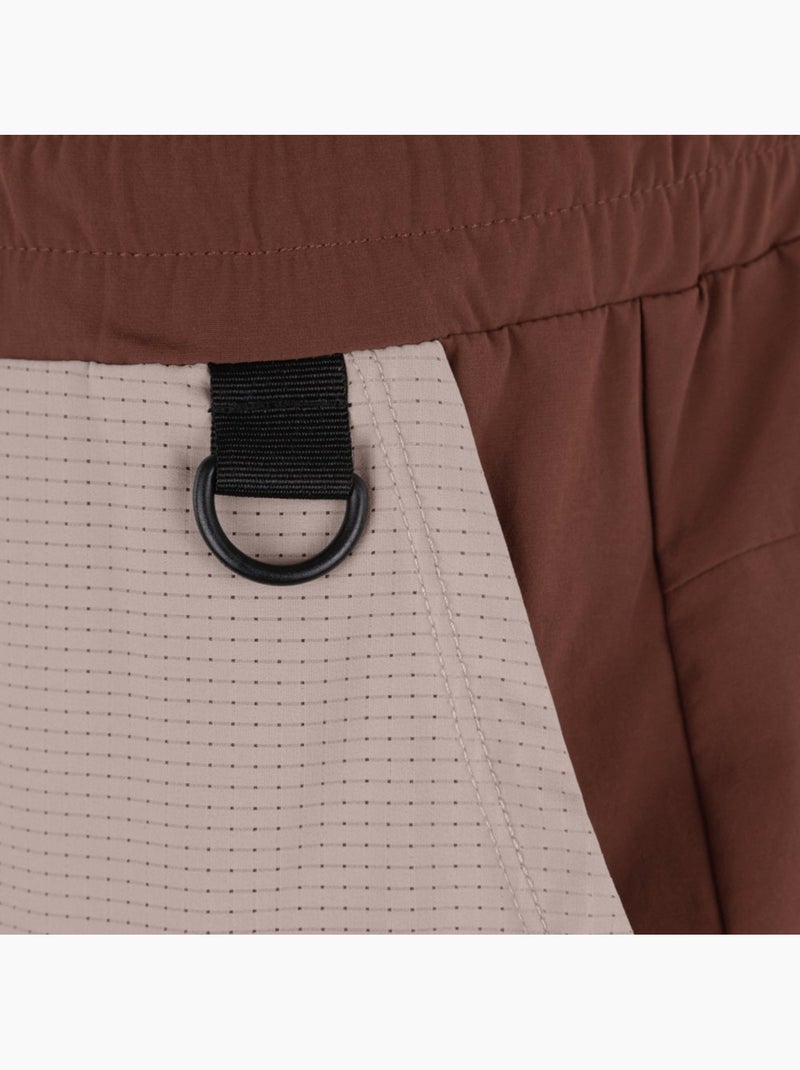 Pantalón corto montaña repelente al agua hombre hombre canmore Marrón - Kiabi
