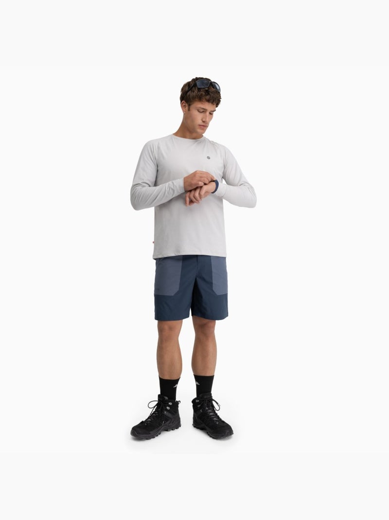 Pantalón corto montaña repelente al agua hombre senderismo hombre range Azul - Kiabi