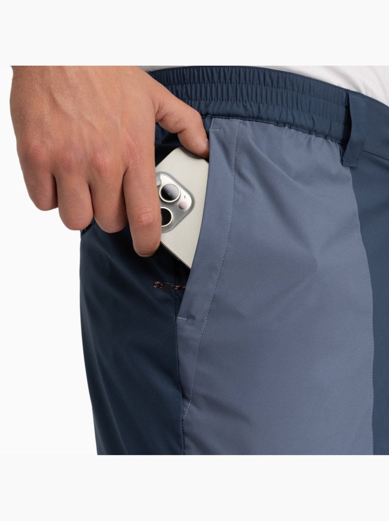 Pantalón corto montaña repelente al agua hombre senderismo hombre range Azul - Kiabi