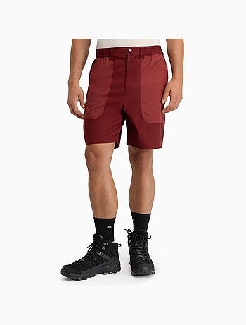 Pantalón corto montaña repelente al agua hombre senderismo hombre range maroon