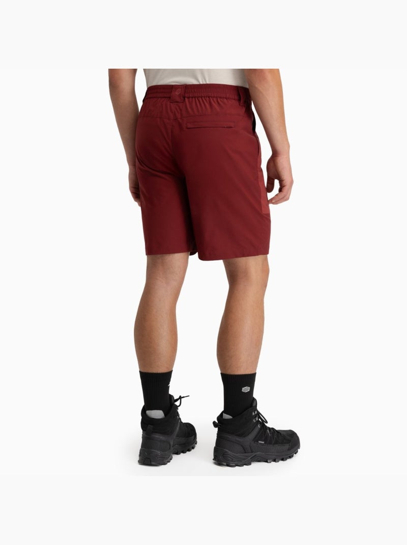 Pantalón corto montaña repelente al agua hombre senderismo hombre range maroon Rojo ladrillo - Kiabi