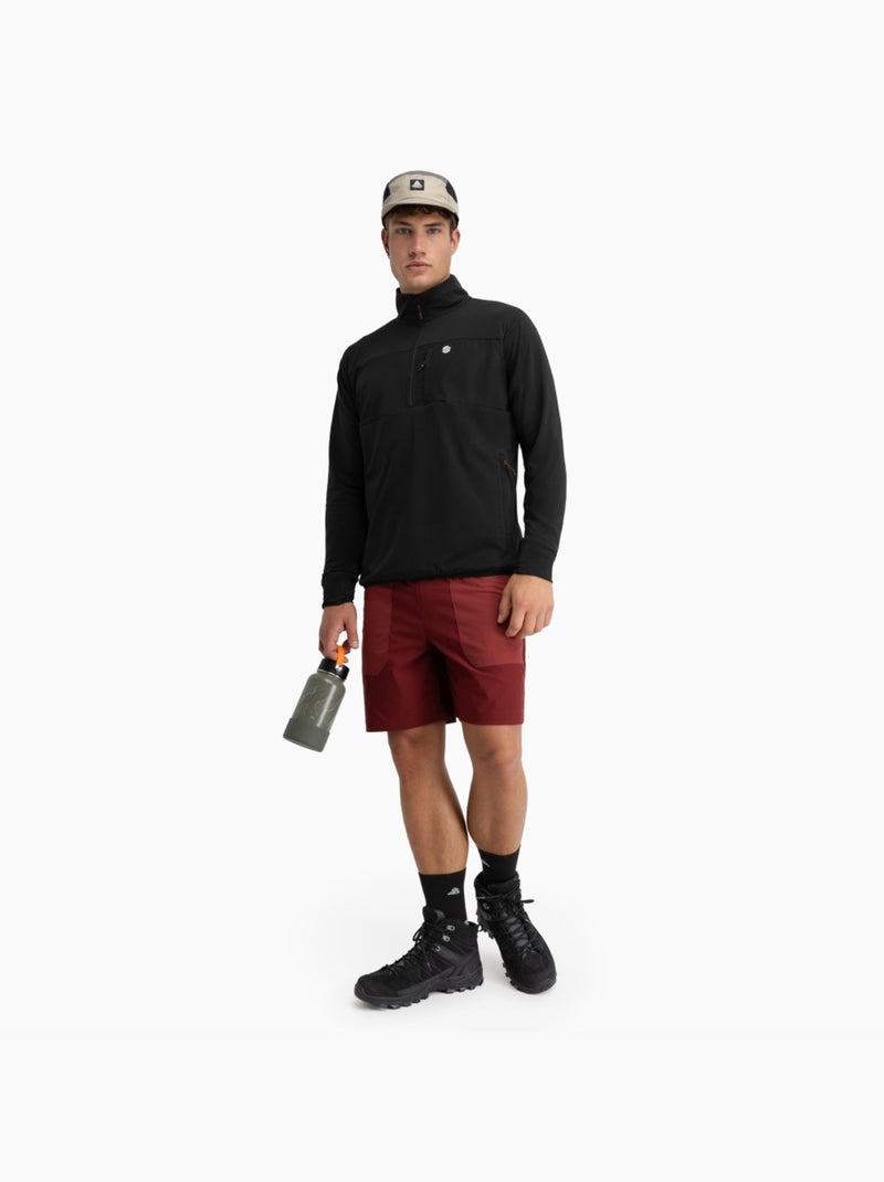 Pantalón corto montaña repelente al agua hombre senderismo hombre range maroon Rojo ladrillo - Kiabi