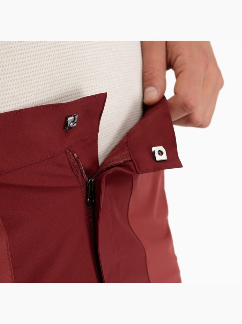 Pantalón corto montaña repelente al agua hombre senderismo hombre range maroon Rojo ladrillo - Kiabi