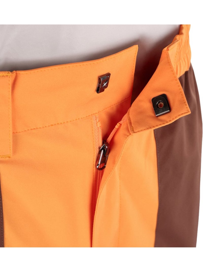 Pantalón corto montaña repelente al agua hombre senderismo hombre range Naranja - Kiabi