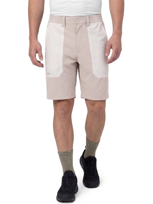 Pantalón corto montaña repelente al agua hombre senderismo hombre range sand - Kiabi
