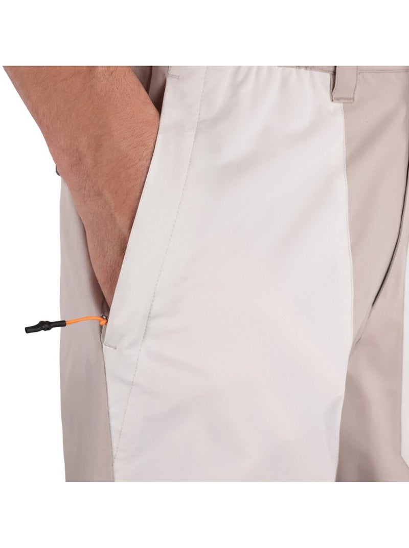Pantalón corto montaña repelente al agua hombre senderismo hombre range sand Beige - Kiabi