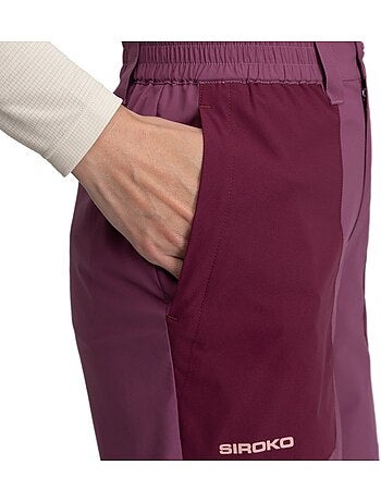 Pantalón corto montaña repelente al agua mujer senderismo mujer solara