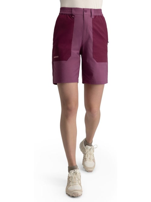 Pantalón corto montaña repelente al agua mujer senderismo mujer solara - Kiabi