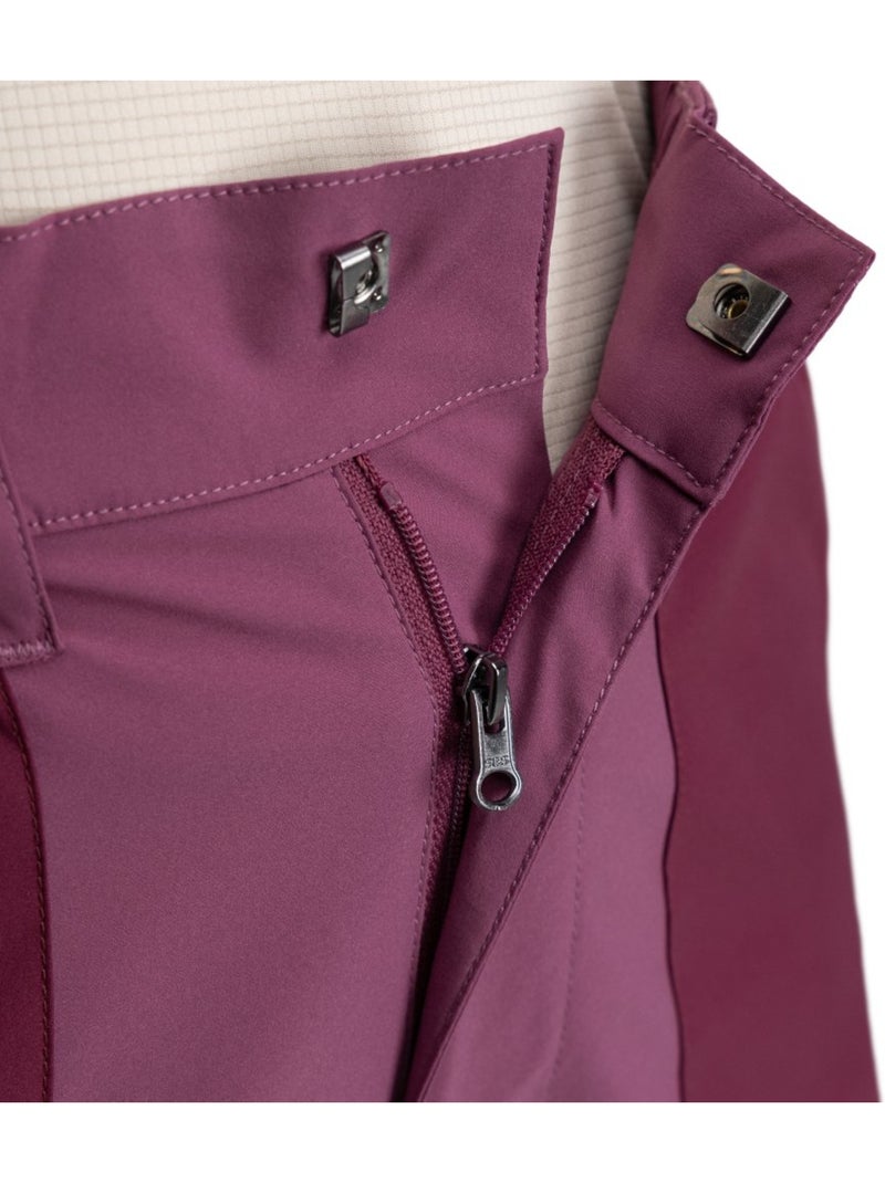 Pantalón corto montaña repelente al agua mujer senderismo mujer solara Violeta - Kiabi