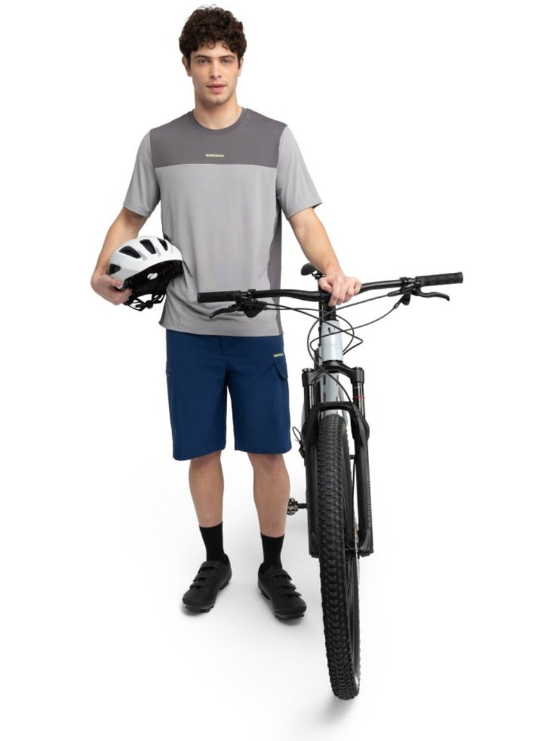 Pantalón corto mtb hombre ciclismo hombre mtb braker Azul - Kiabi