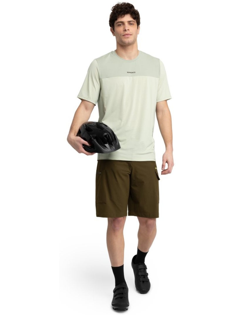 Pantalón corto mtb hombre ciclismo hombre mtb braker Verde - Kiabi