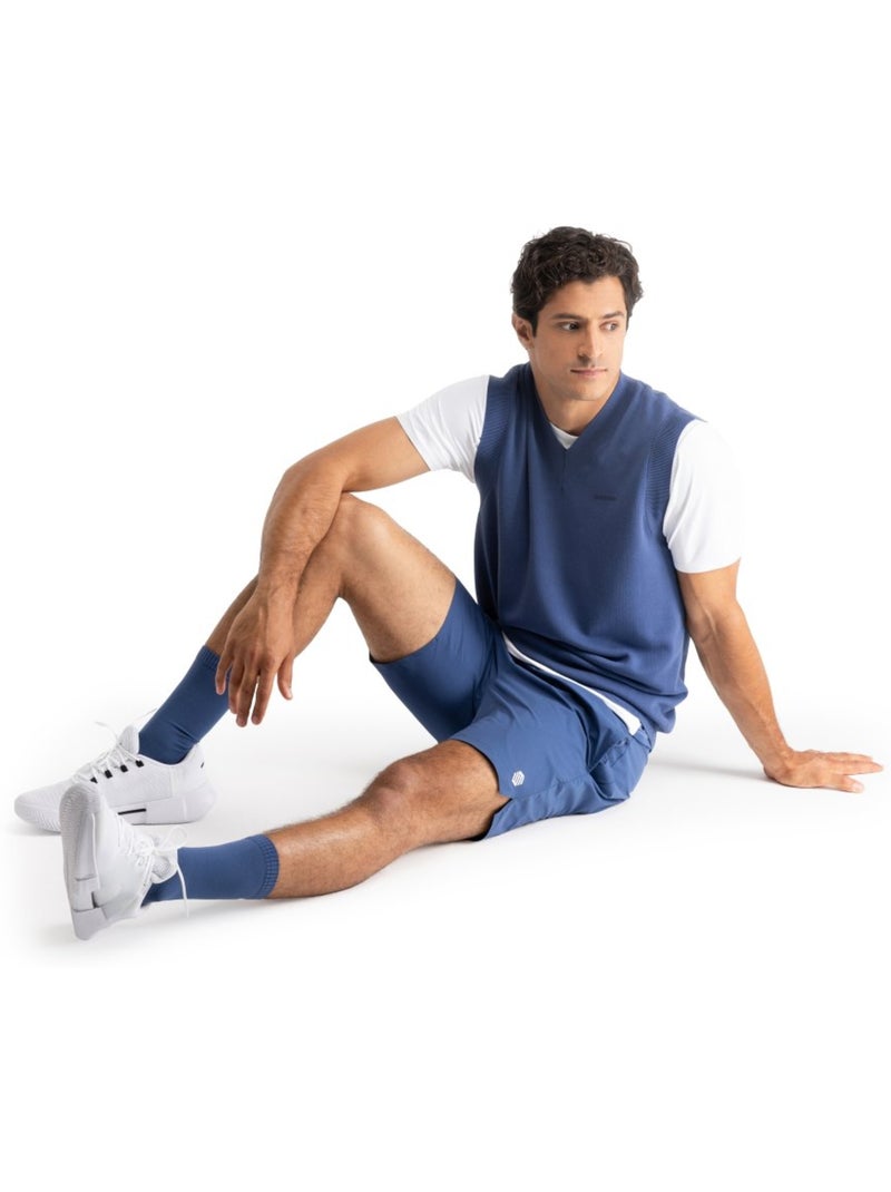 Pantalón corto tenis hombre tenis hombre velozix Azul - Kiabi