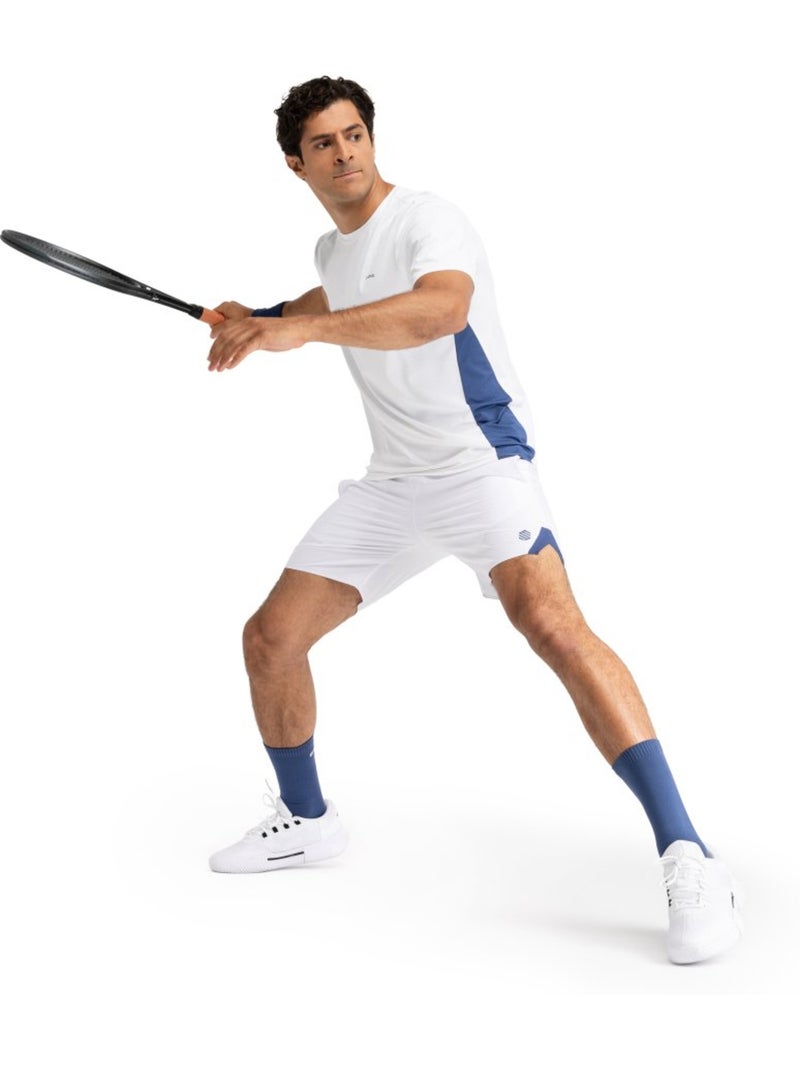 Pantalón corto tenis hombre tenis hombre velozix Blanco - Kiabi