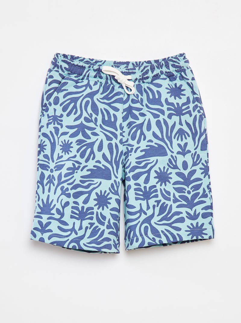 Pantalón corto tipo bermudas  - Grafik Edition AZUL - Kiabi