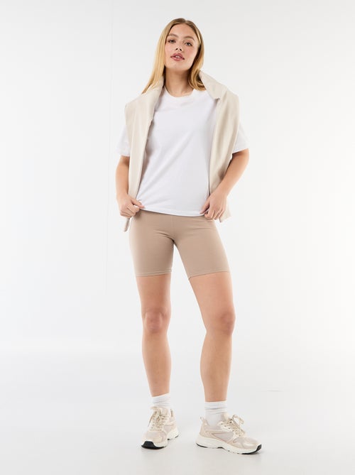 Pantalón corto tipo ciclista - Kiabi