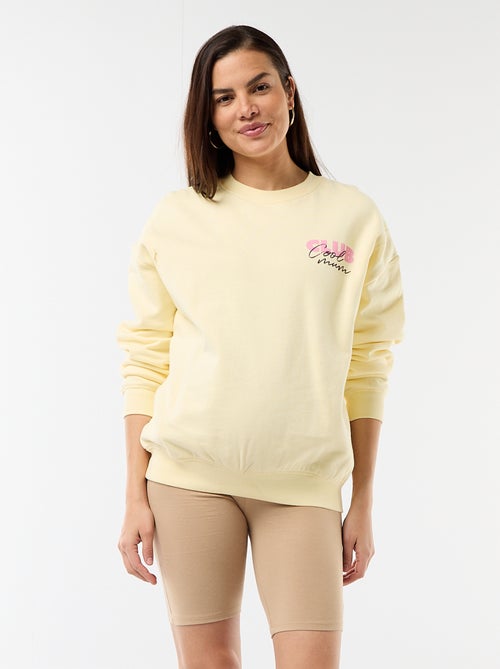 Pantalón corto tipo ciclista premamá - Kiabi