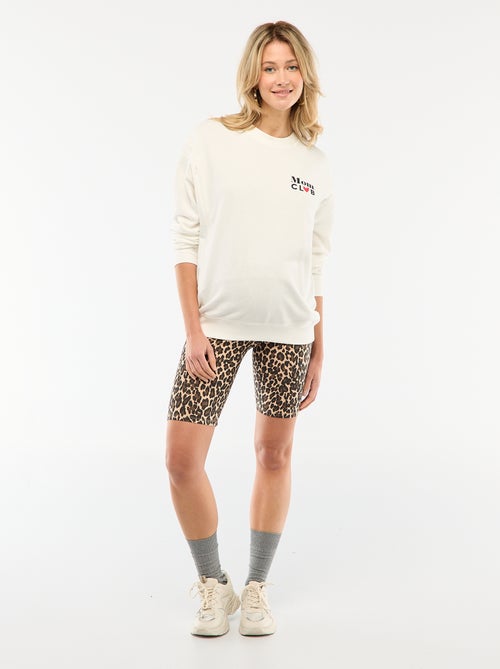 Pantalón corto tipo ciclista premamá - Kiabi