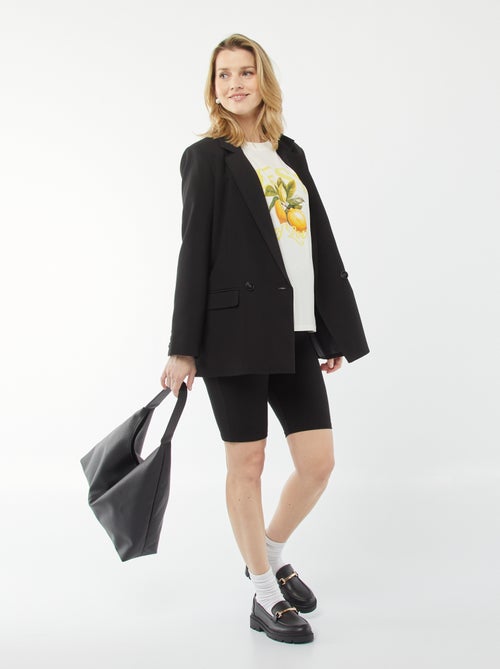 Pantalón corto tipo ciclista premamá - Kiabi