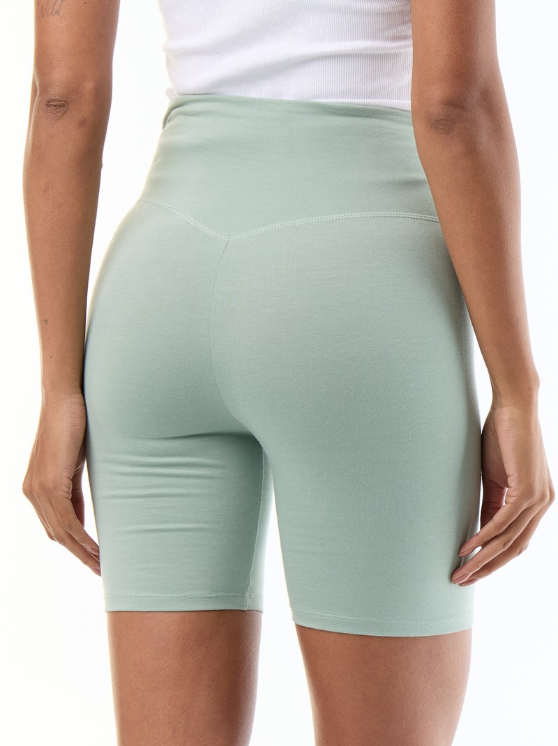 Pantalón corto tipo ciclista Verde - Kiabi
