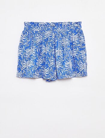 Pantalón corto vaporoso estampado