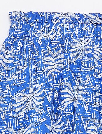 Pantalón corto vaporoso estampado