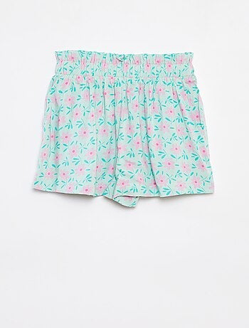 Pantalón corto vaporoso estampado
