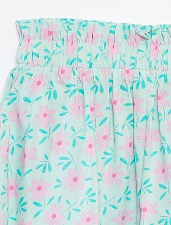 Pantalón corto vaporoso estampado