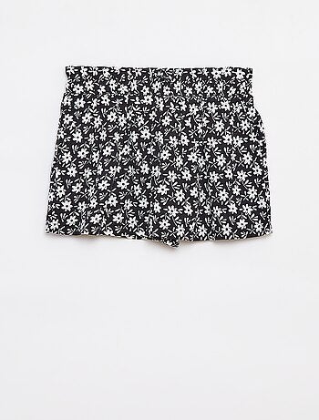 Pantalón corto vaporoso estampado