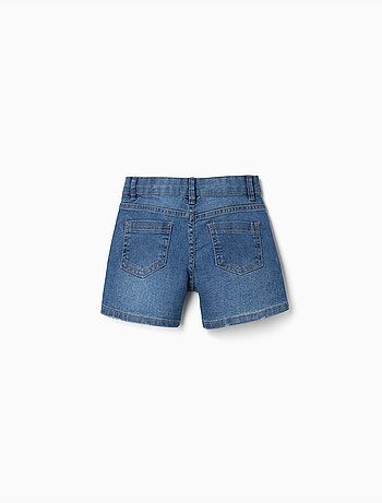 Pantalón corto vaquero ajustado con cinco bolsillos