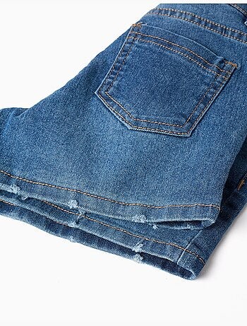 Pantalón corto vaquero ajustado con cinco bolsillos