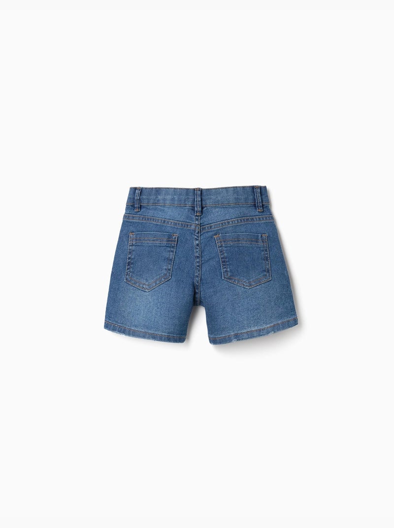 Pantalón corto vaquero ajustado con cinco bolsillos Azul Azul - Kiabi