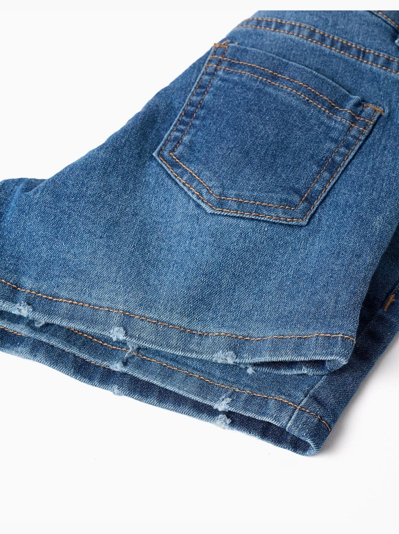 Pantalón corto vaquero ajustado con cinco bolsillos Azul Azul - Kiabi