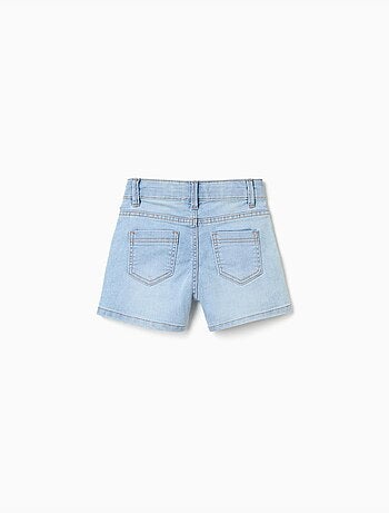 Pantalón corto vaquero ajustado con cinco bolsillos