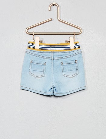 Pantalón corto vaquero cómodo elástico - Kiabi