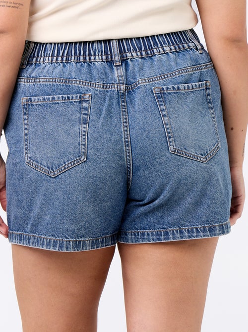 Pantalón corto vaquero con bolsillos - Kiabi