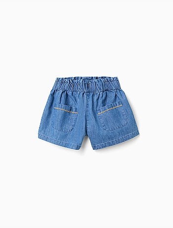 Pantalón corto vaquero con bolsillos delanteros