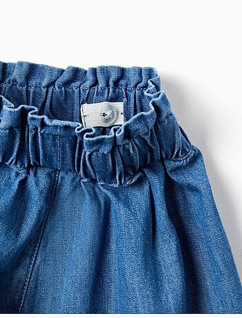 Pantalón corto vaquero con bolsillos delanteros