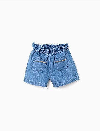 Pantalón corto vaquero con bolsillos delanteros