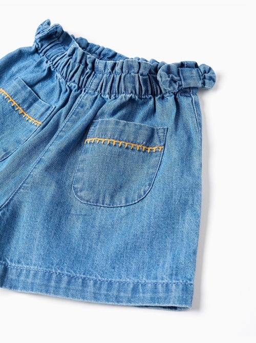 Pantalón corto vaquero con bolsillos delanteros - Kiabi
