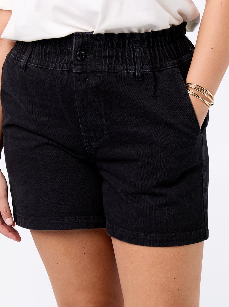Pantalón corto vaquero con bolsillos Gris - Kiabi