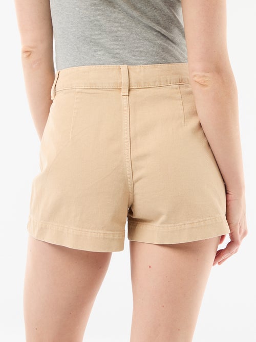 Pantalón corto vaquero con bolsillos trenzados - Kiabi